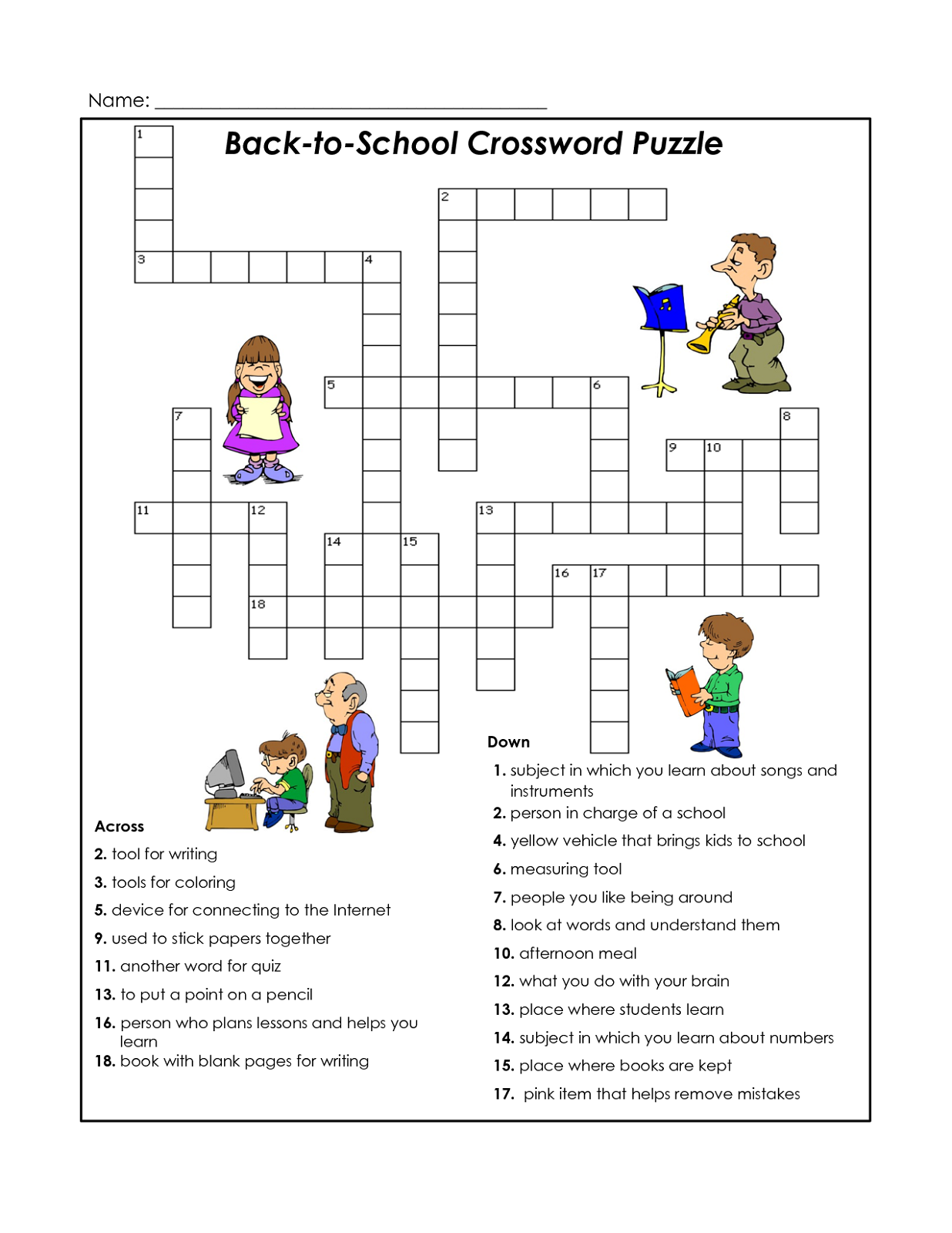 Crosswords for kids zombielopez