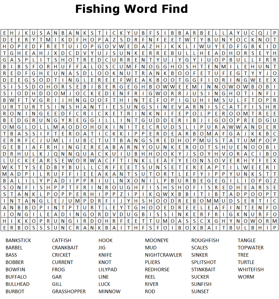 Difficult Word Searches For Adults Printable / 10 Best Images of Adult