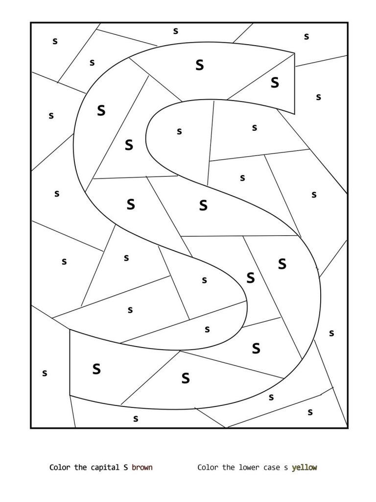 printable letter s worksheets activity shelter