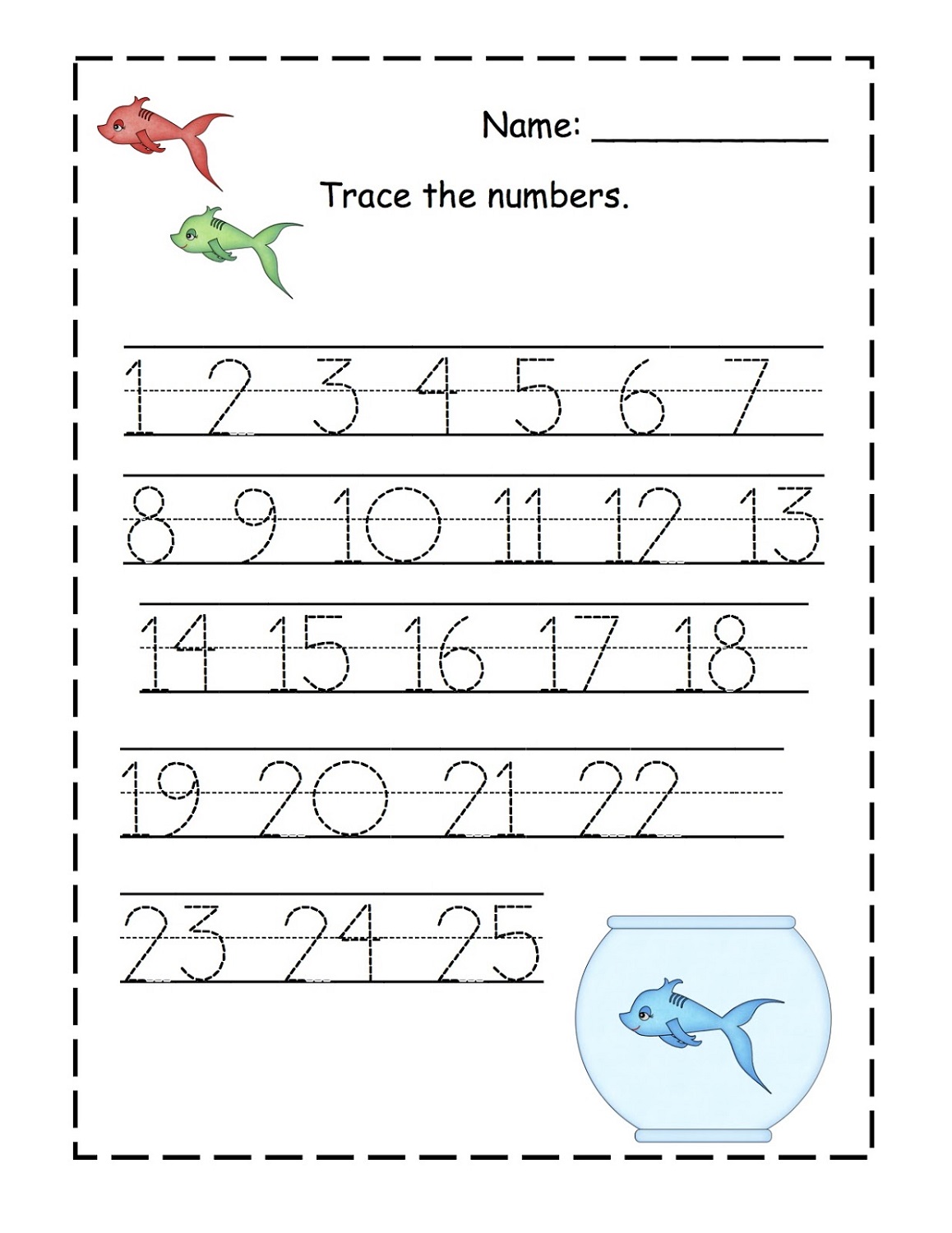 number-trace-worksheets
