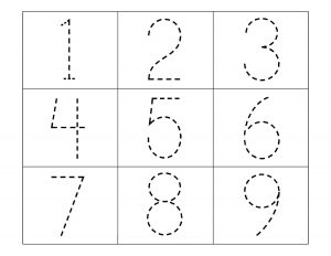 Trace Numbers Worksheets | Activity Shelter