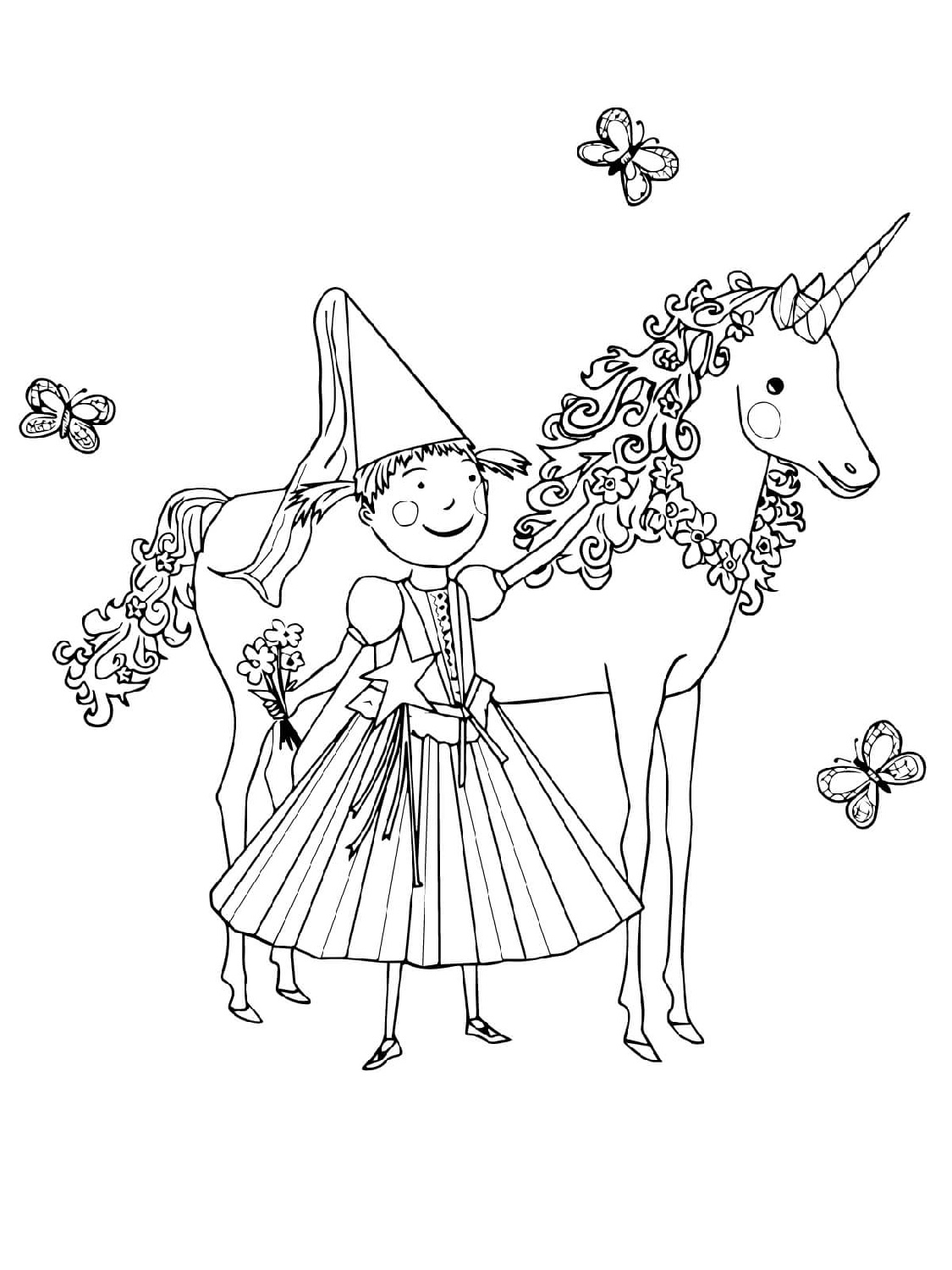 coloring pages for girls unicorn