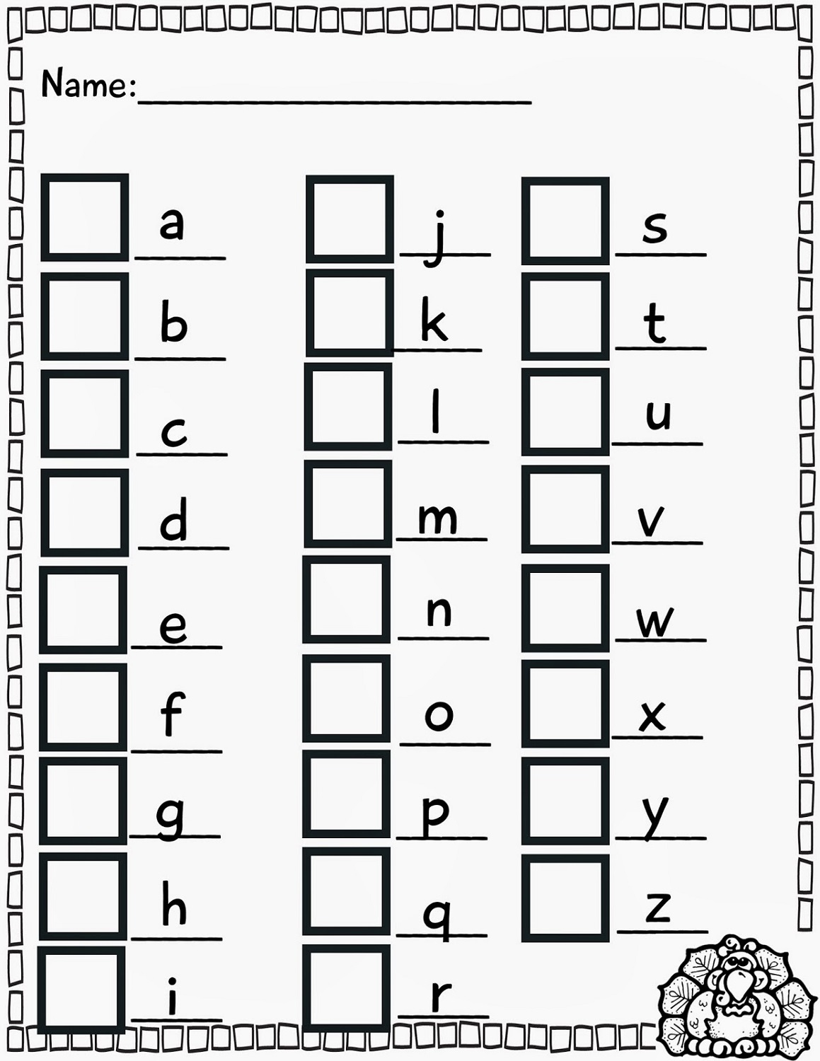 Uppercase To Lowercase Worksheets - Letter