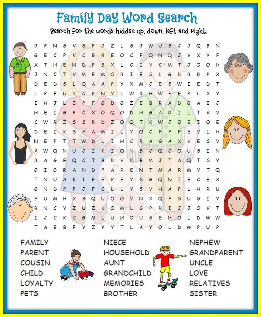 Free and Printable Word Search Kids Activity Shelter