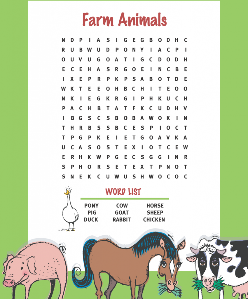 Animal Farm Word Search Free Activity Shelter