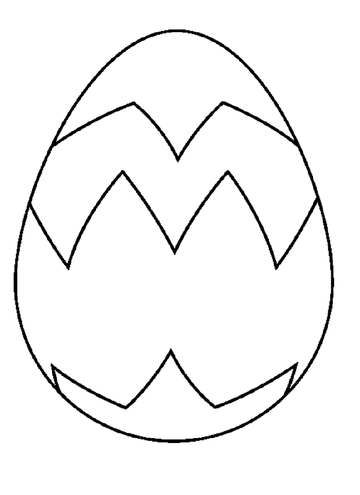 Blank Easter Egg Templates Activity Shelter