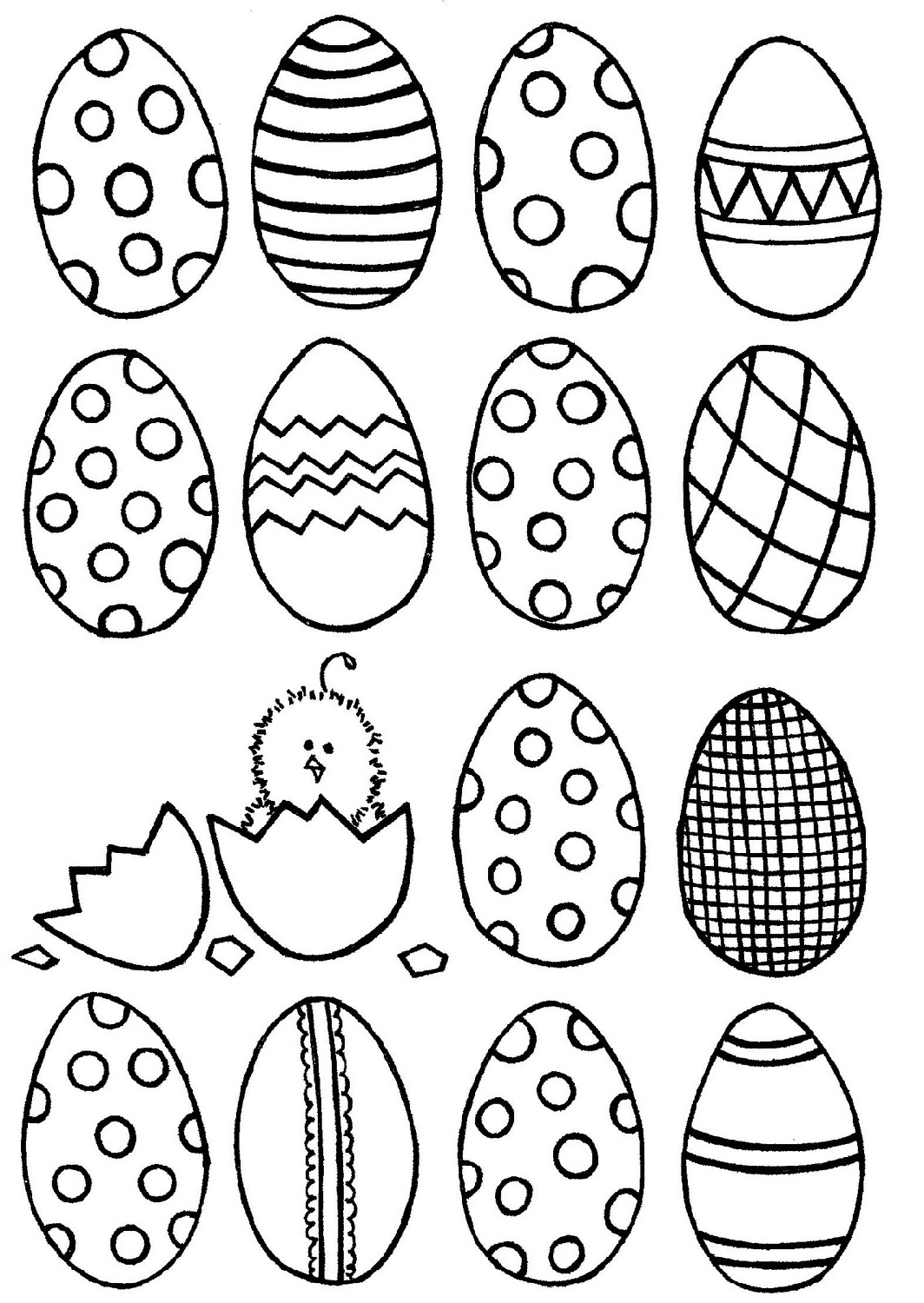 Easter Egg Template Free Printable - Printable Templates