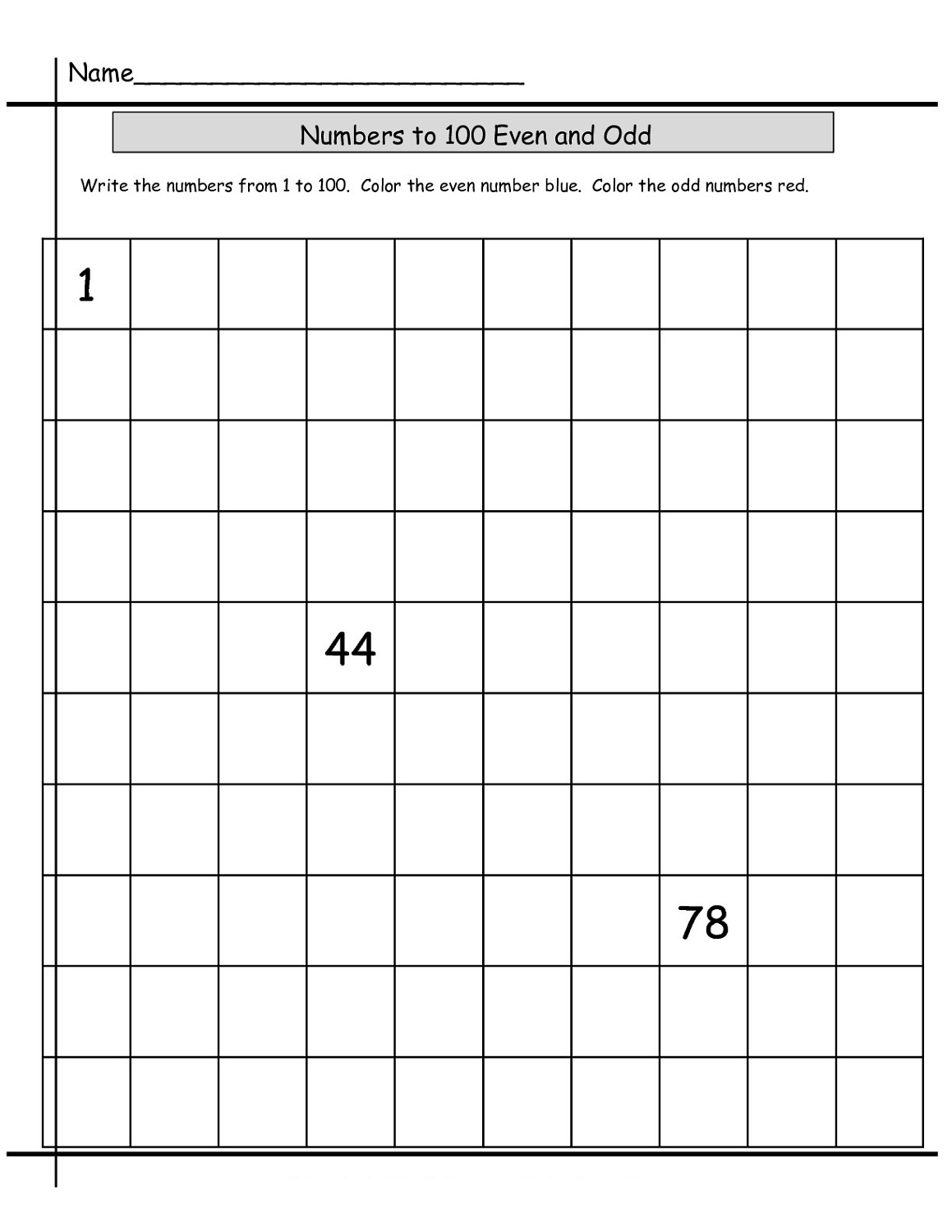 Free Odd And Even Worksheets Activity Shelter