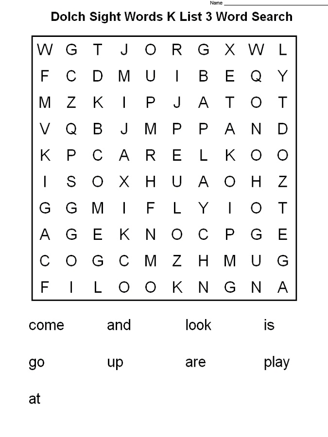 Free Word Searches For Kids Activity Shelter