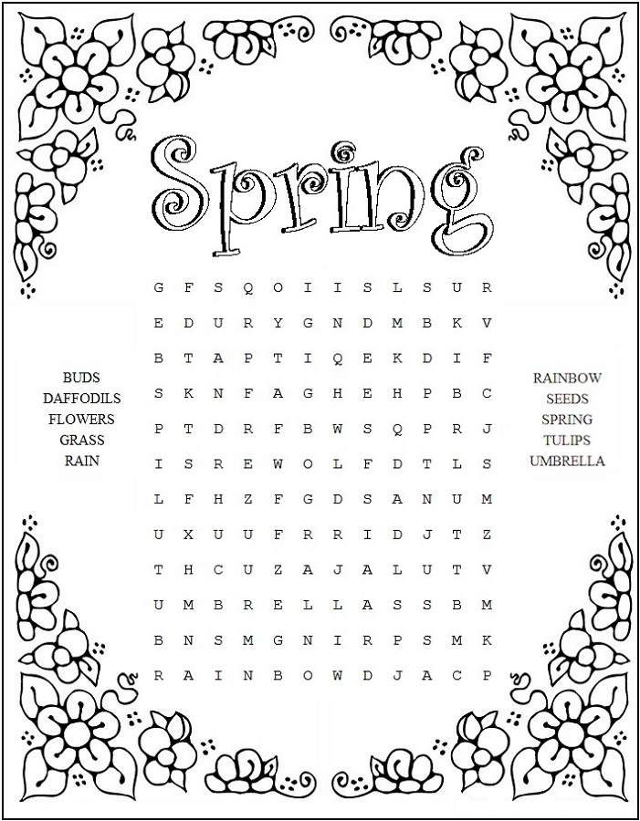 Free Word Searches For Kids Activity Shelter