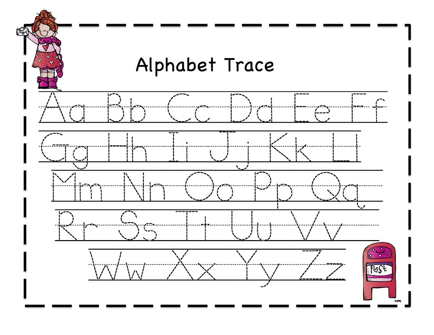 Letter Tracer Pages | Activity Shelter