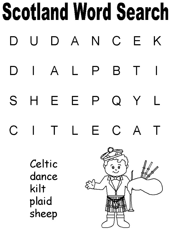 Simple Word Searches Printable Activity Shelter