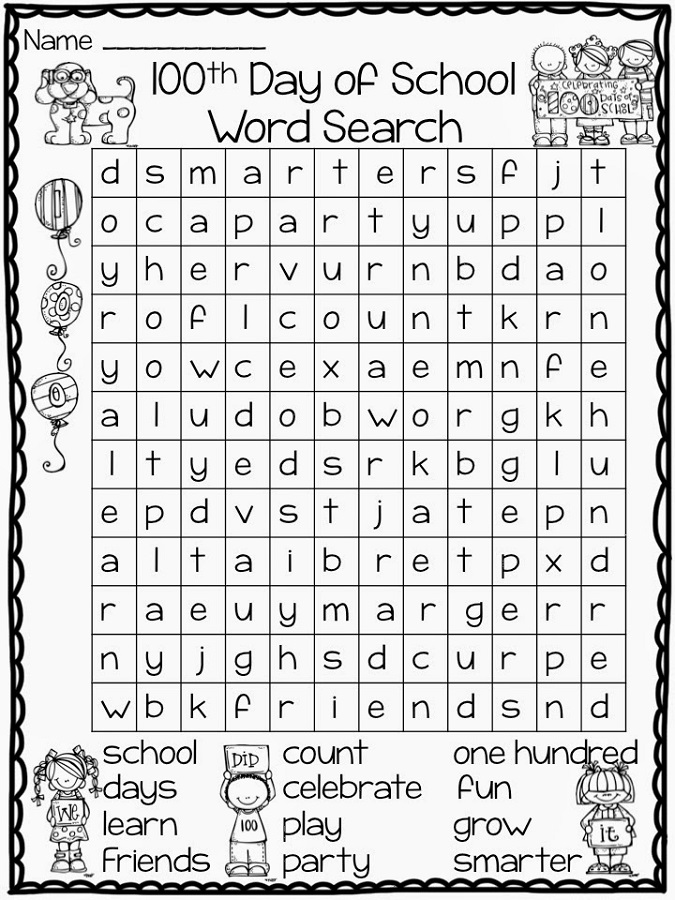 Easy And Simple Word Search Activity Shelter