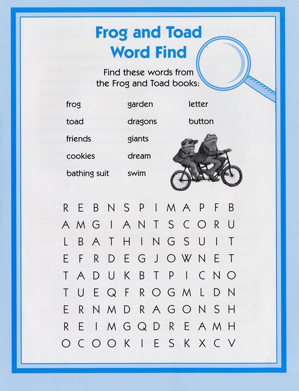 Frog Word Search Printable Activity Shelter