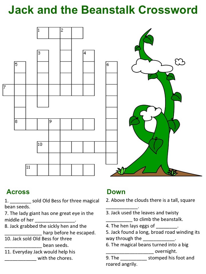 jack and the beanstalk worksheets activity shelter