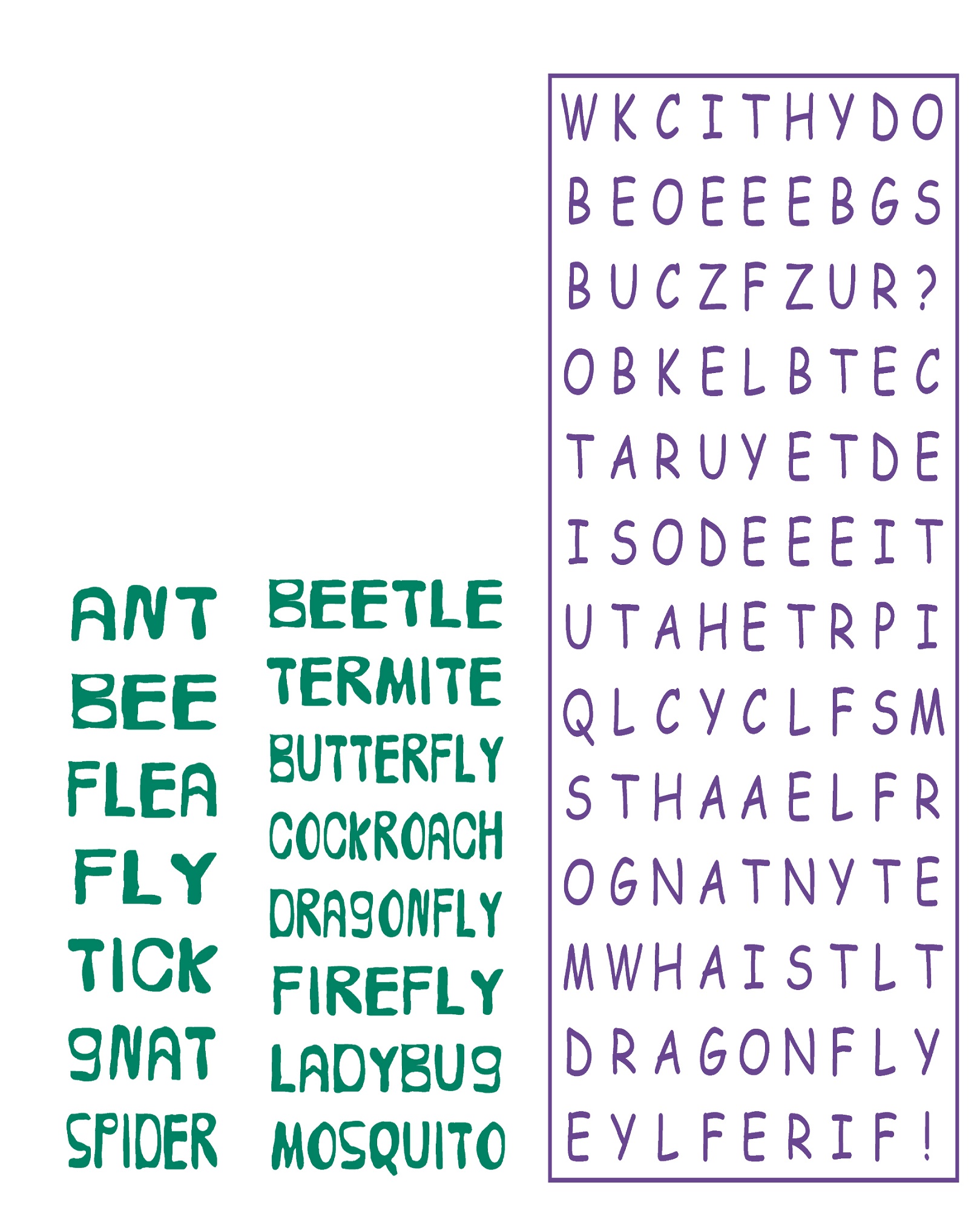 Fun Kids Word Searches Activity Shelter