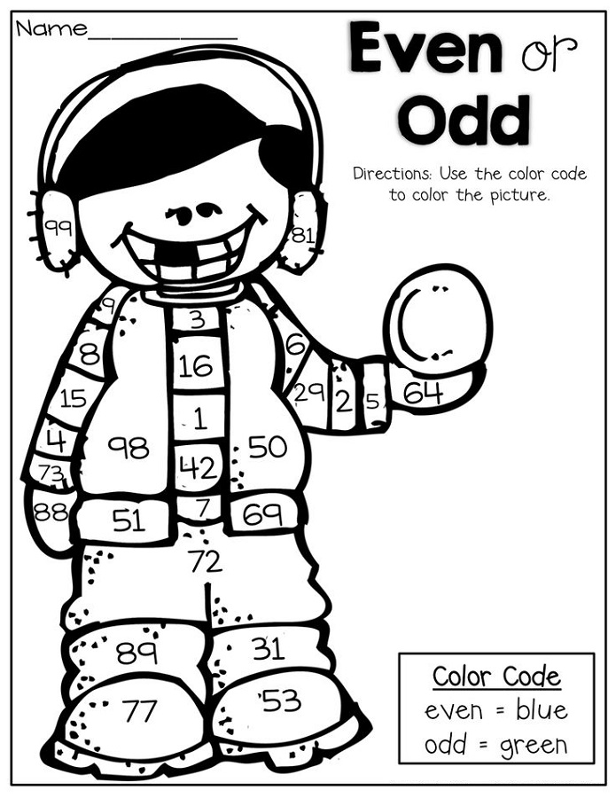 odd and even worksheets 2nd grade math sketch coloring page