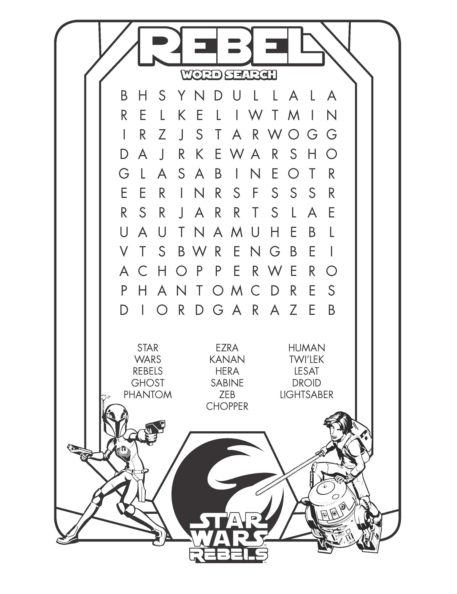 Star Wars Word Search Puzzle 2017 Activity Shelter