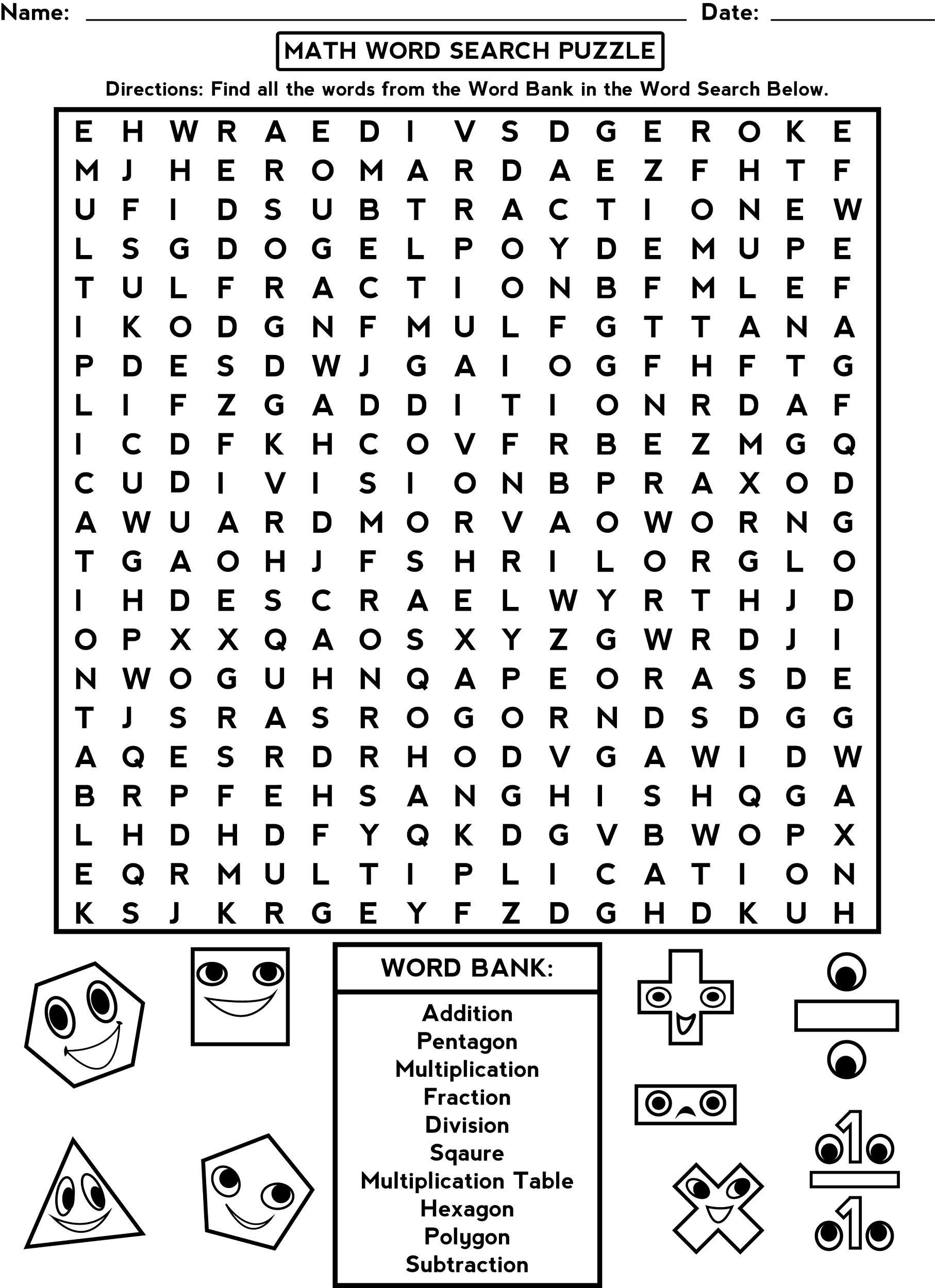 Word Puzzle Worksheets | Activity Shelter