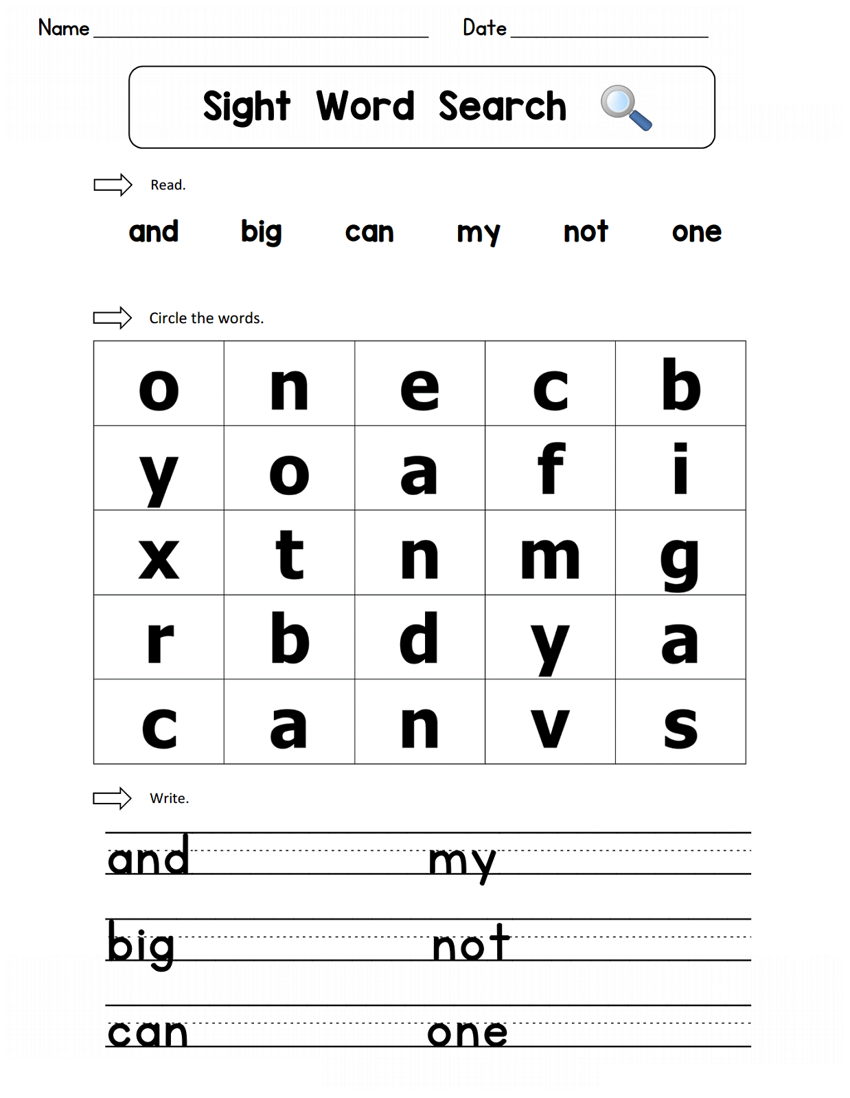 Free Easy Word Search For Kids Activity Shelter