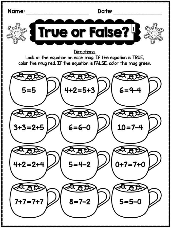 fun math worksheets for kindergarten