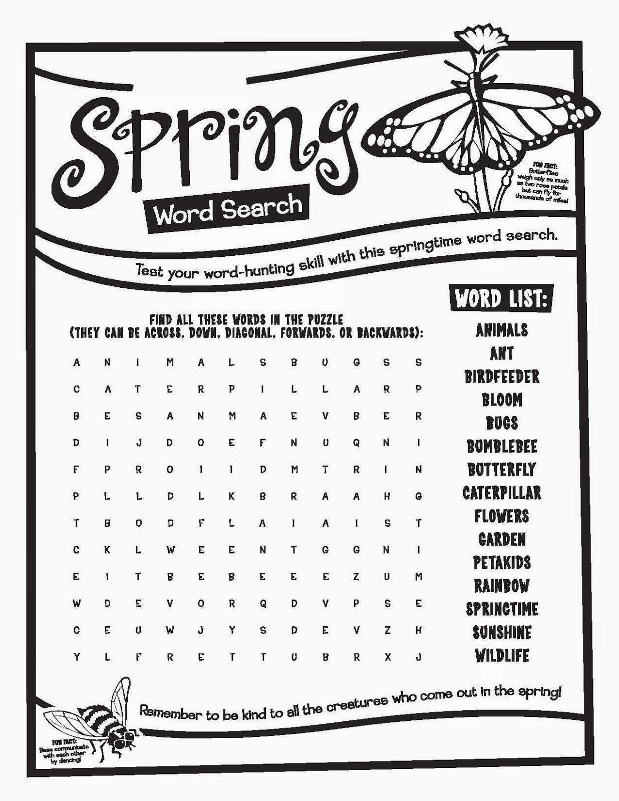 Free Online Printable Word Search Puzzles