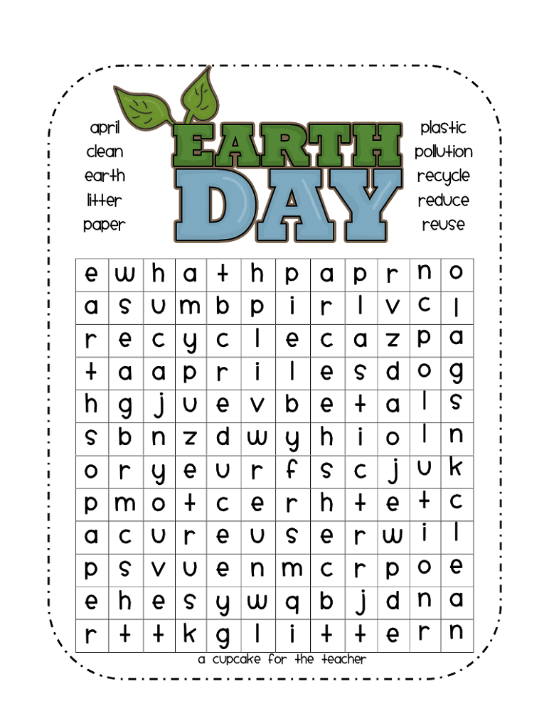 Easy Earth Day Word Search For Kids Printable Word Searches Sterling Baird