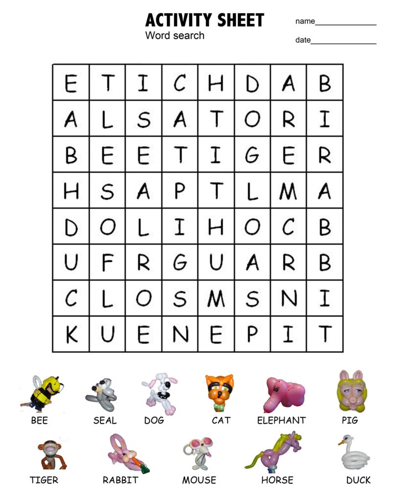 Find A Word Free Printable