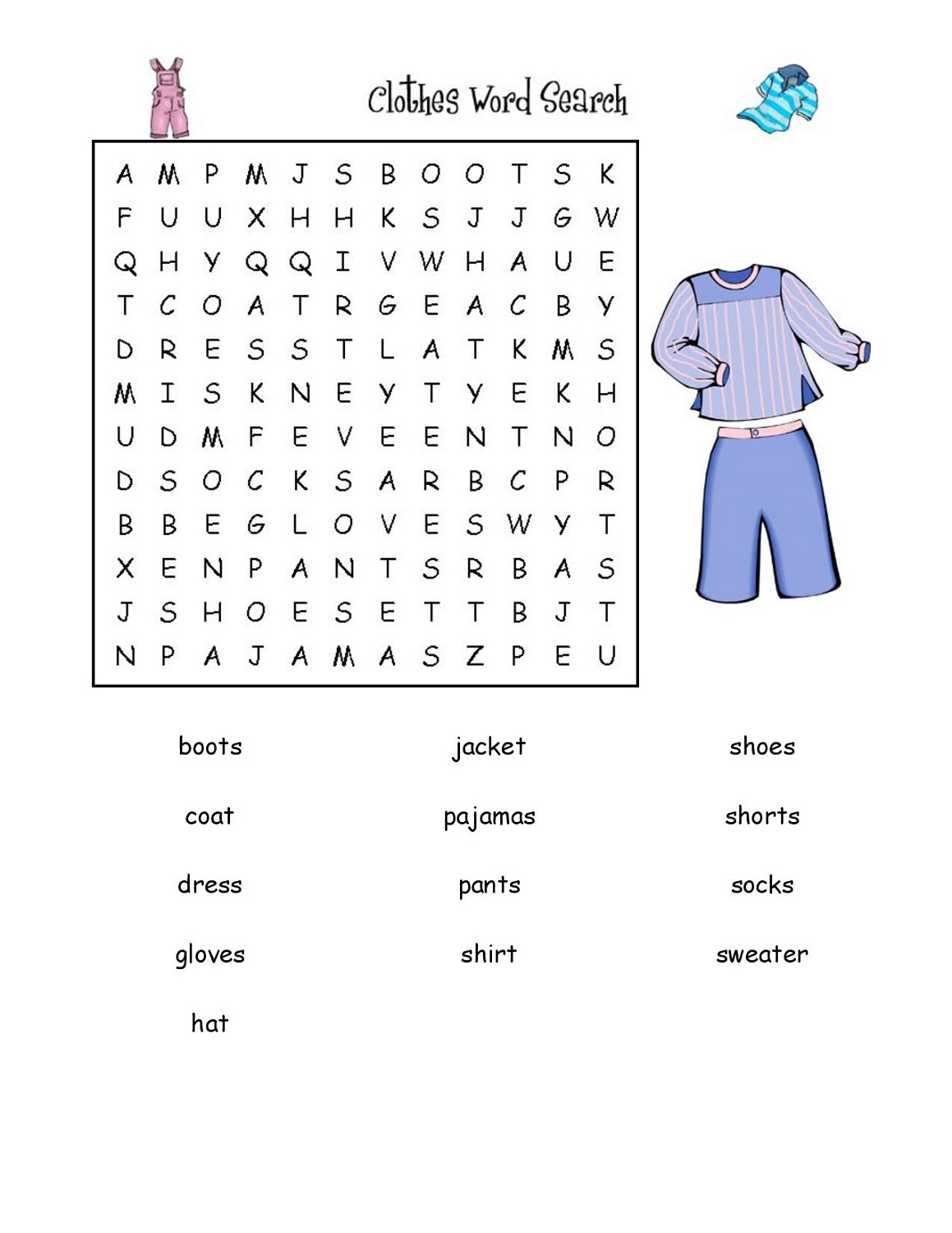 Easy Word Search Puzzles Activity Shelter