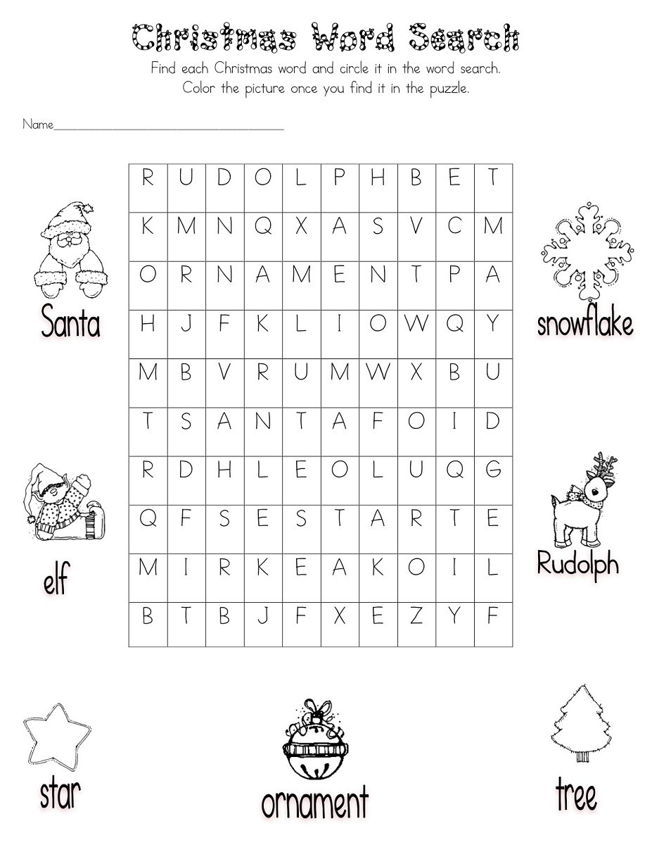 Easy Word Search Puzzles Activity Shelter