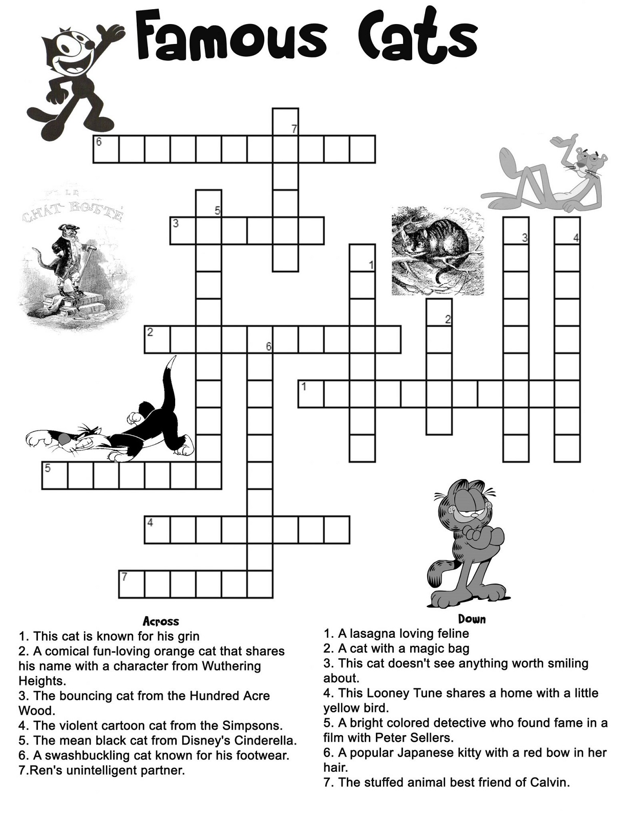 Printable Crossword Puzzles For Kids