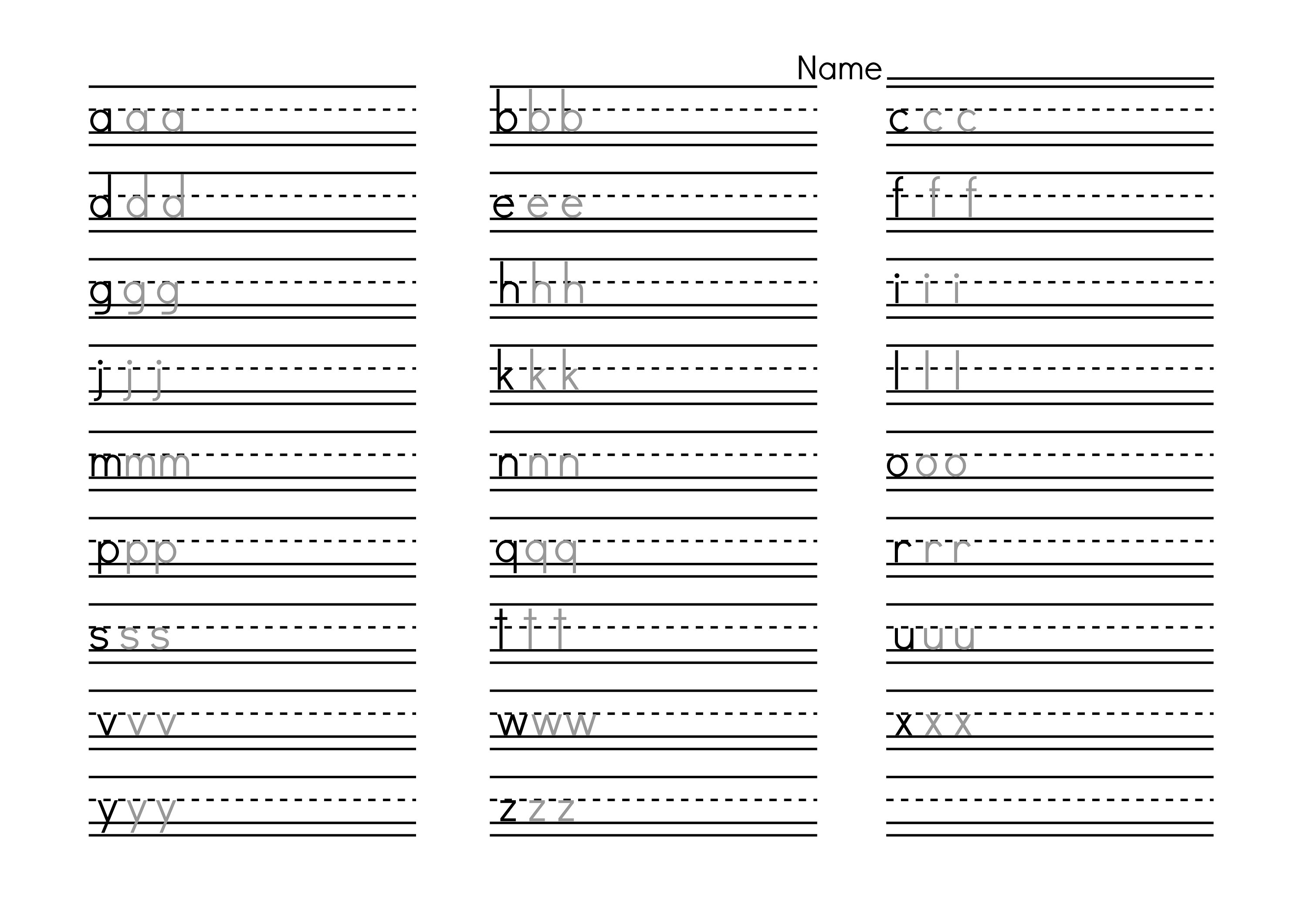 Alphabet Practice Worksheets To Print Activity Shelter Abcd Tracing 