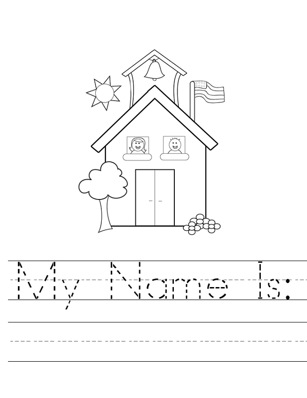 Trace Your Name Worksheets Activity Shelter