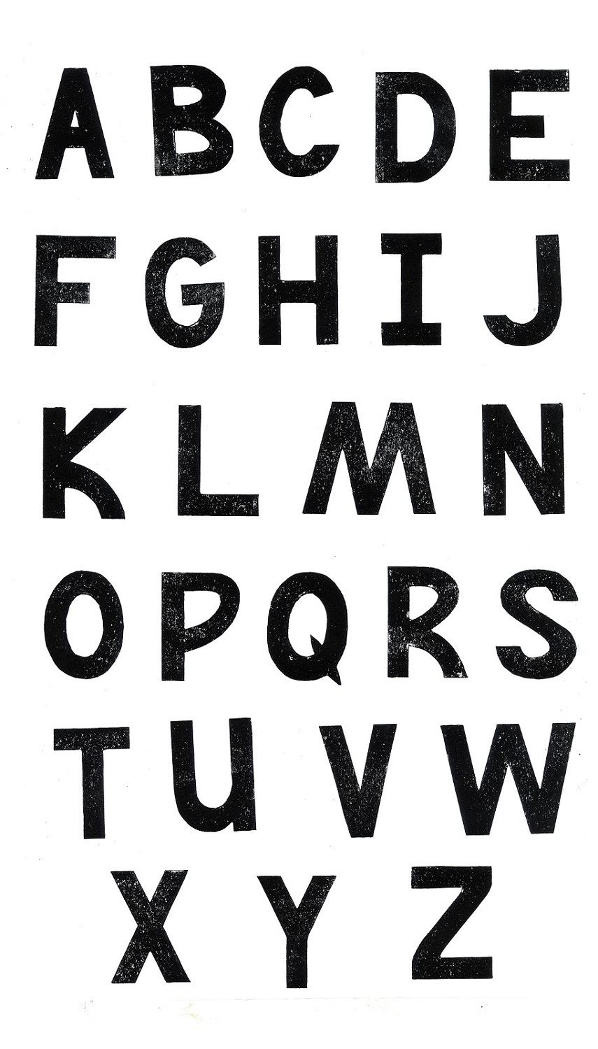 Uppercase Letters Of The Alphabet Printable