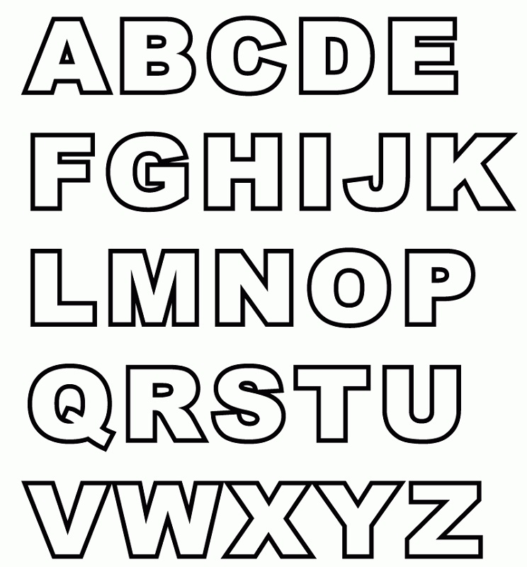 Uppercase Alphabet Letters Templates | Activity Shelter