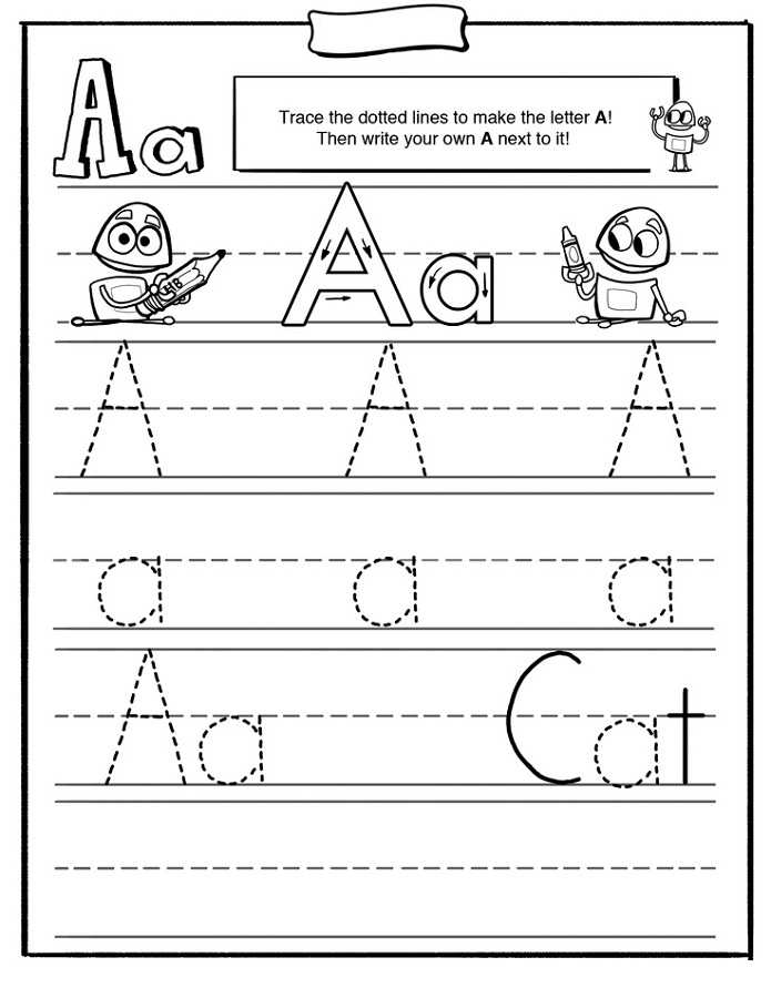 Free Traceable Alphabet Worksheets Activity Shelter