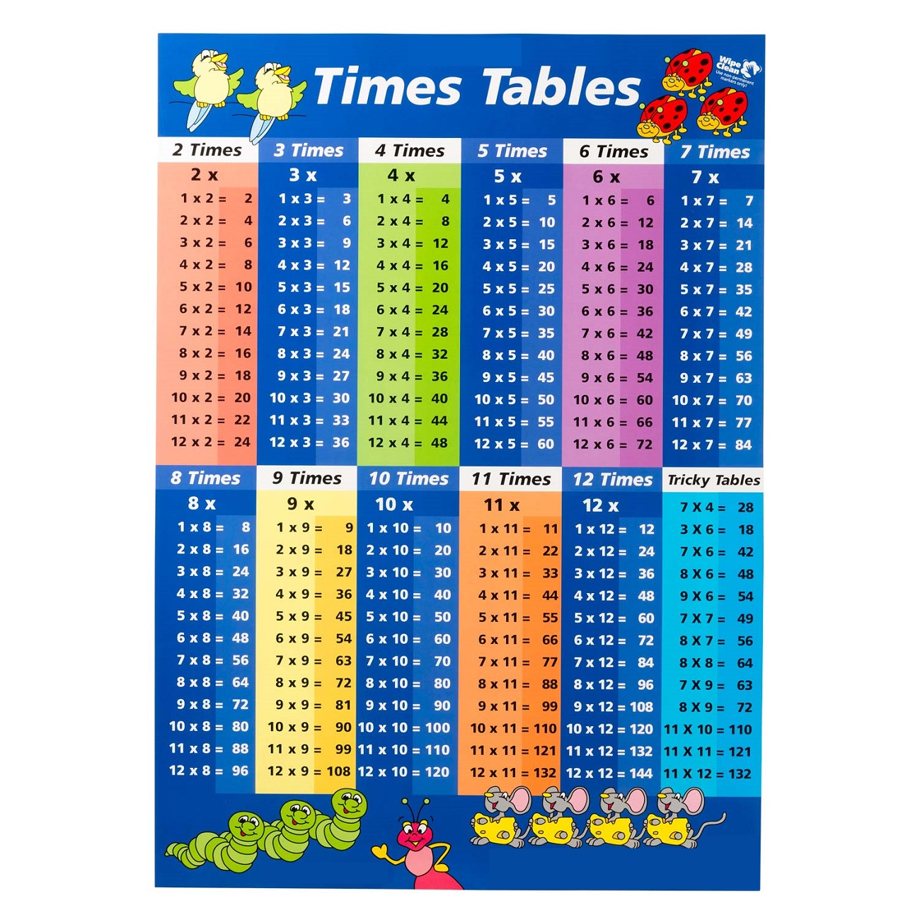 free times table printable