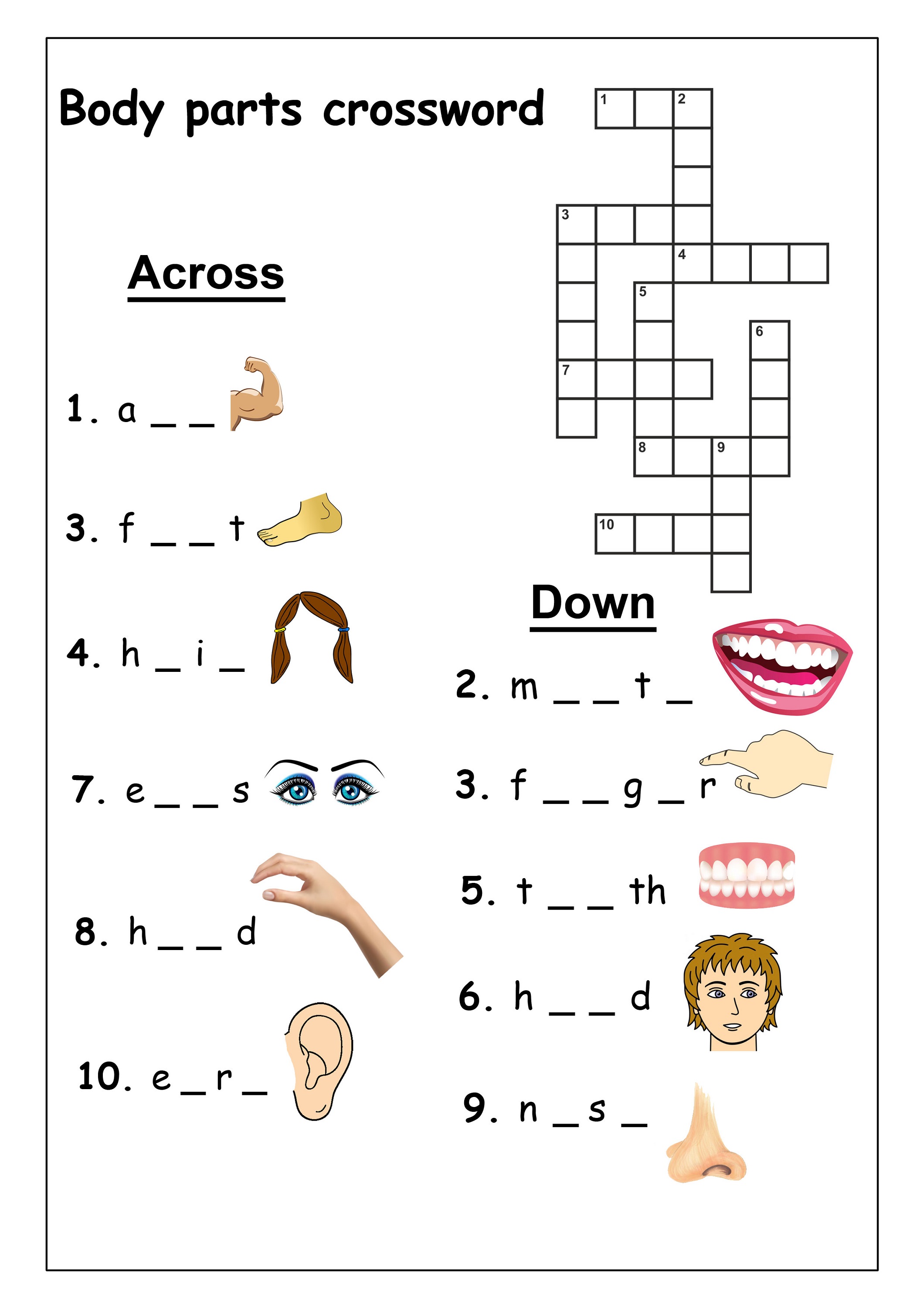printable crossword puzzles 1 coloring kids very easy crossword