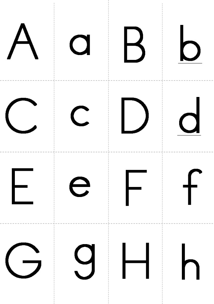 Printable Alphabet Flash Cards Capital And Lowercase Letters Charts Activity Shelter Urijah 
