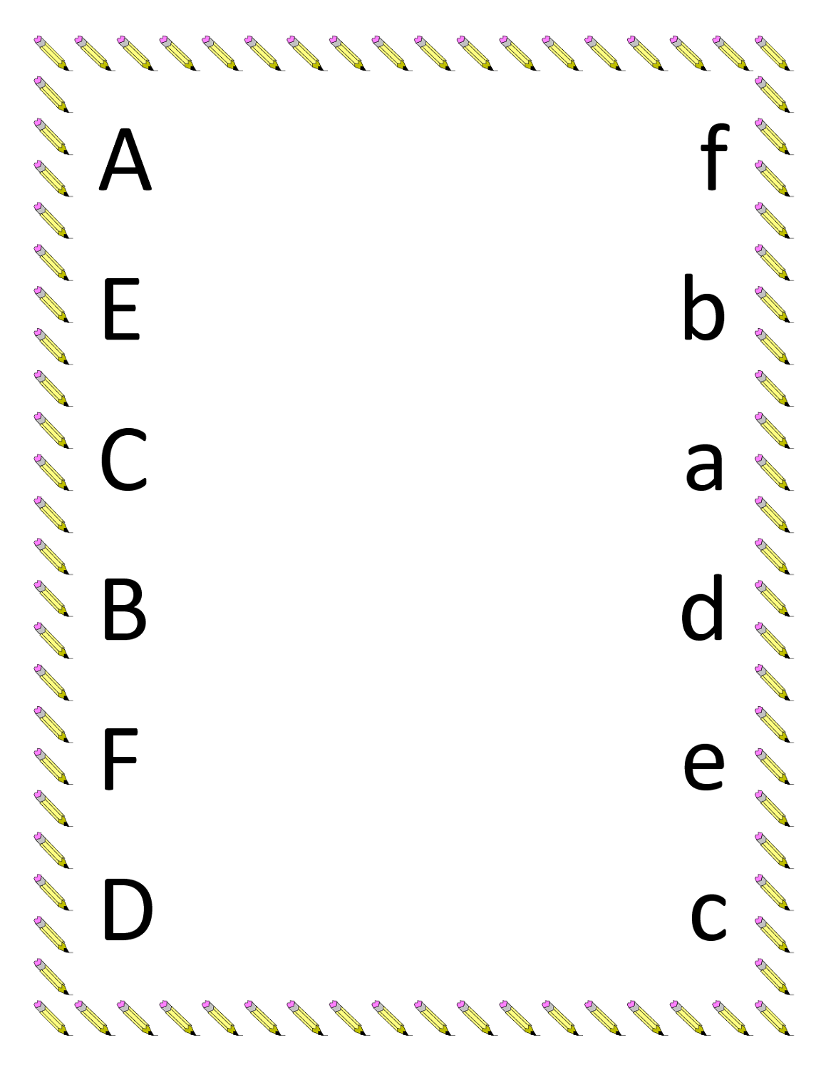 Alphabet Free Printable Kindergarten Worksheets