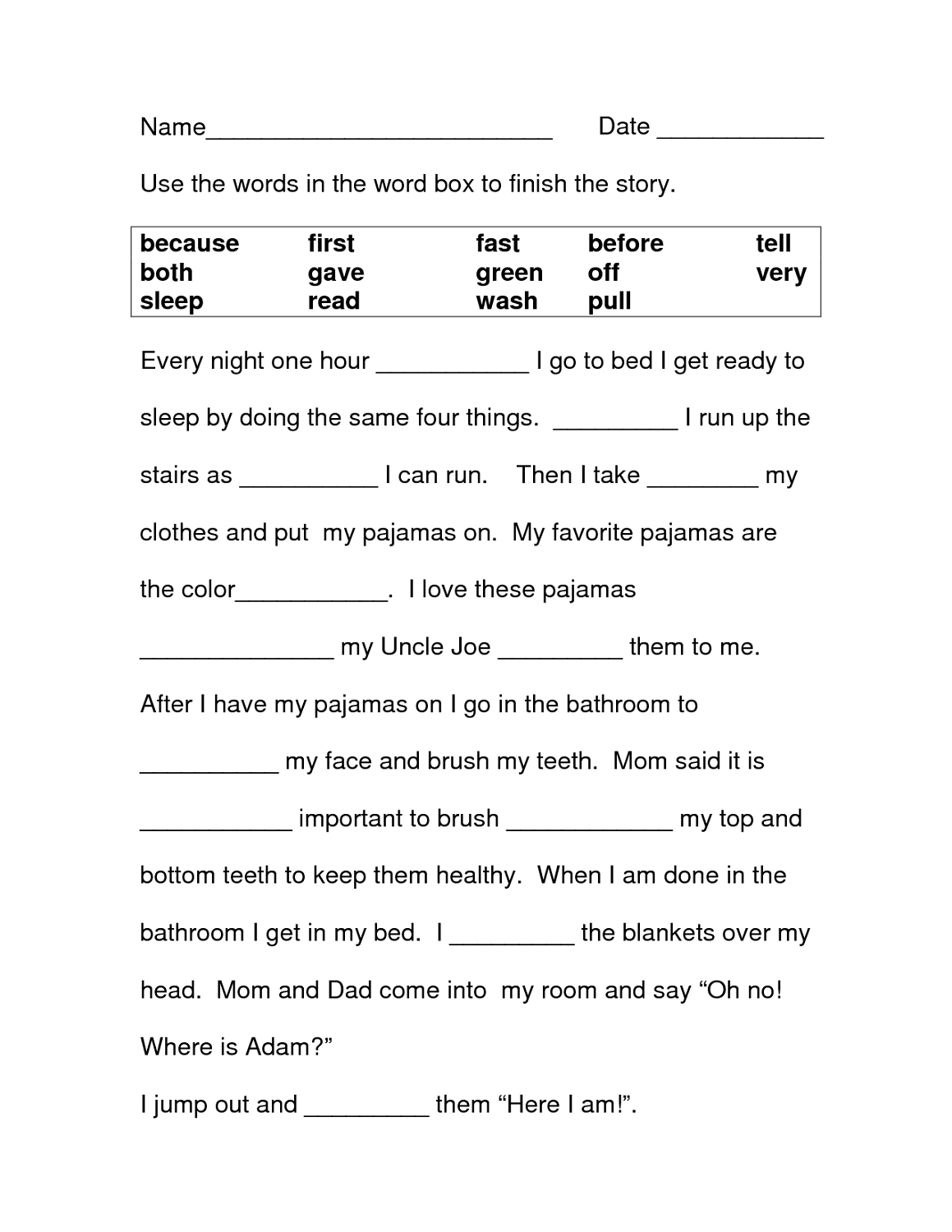literacy worksheets pdf