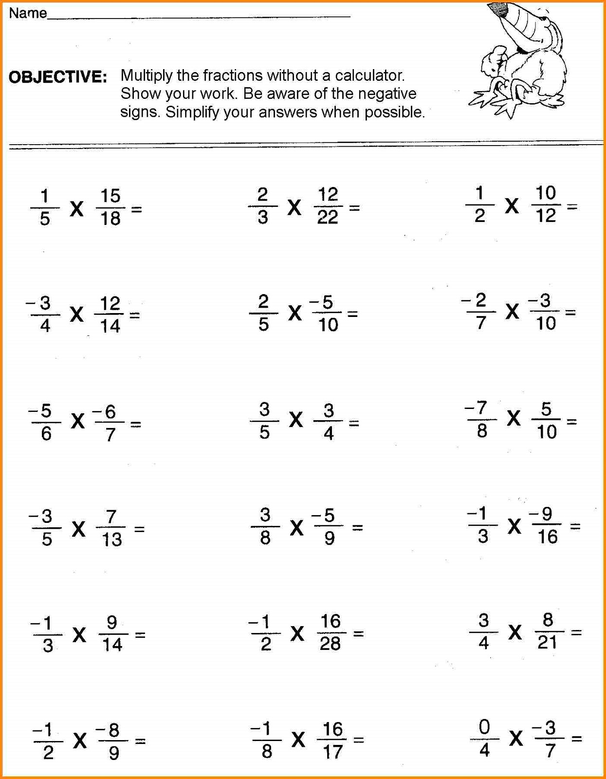 Free 6th Grade Math Worksheets | Activity Shelter