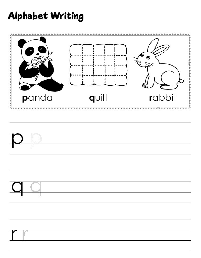 Alphabet Practice Worksheets Activity Shelter