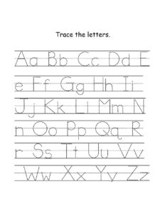 Traceable Alphabet Worksheets A-Z | Activity Shelter