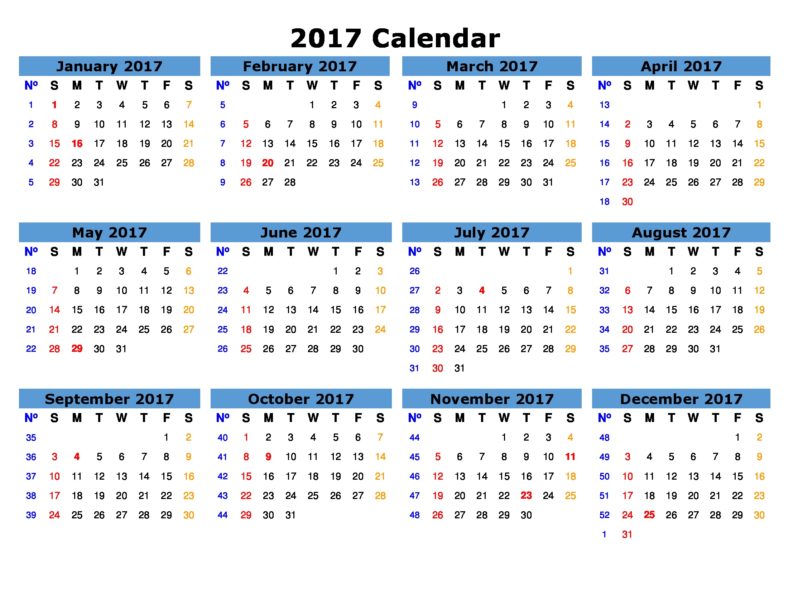 Printable Calendars | Activity Shelter