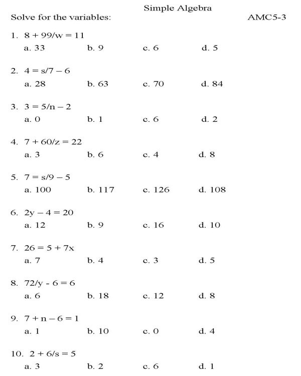 Free Evaluative Math Practice Worksheets Activity Shelter