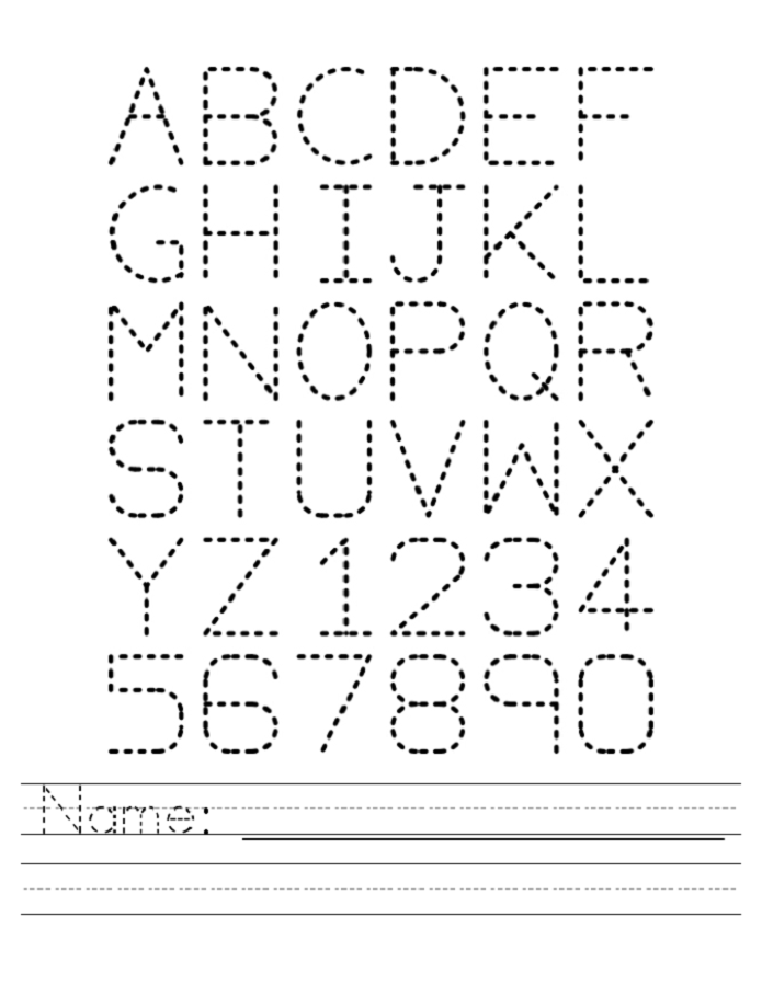 Name Trace Worksheets | Activity Shelter