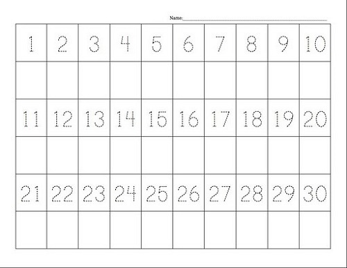 Free Printable Number Tracing Worksheets 1 100 Printable Templates