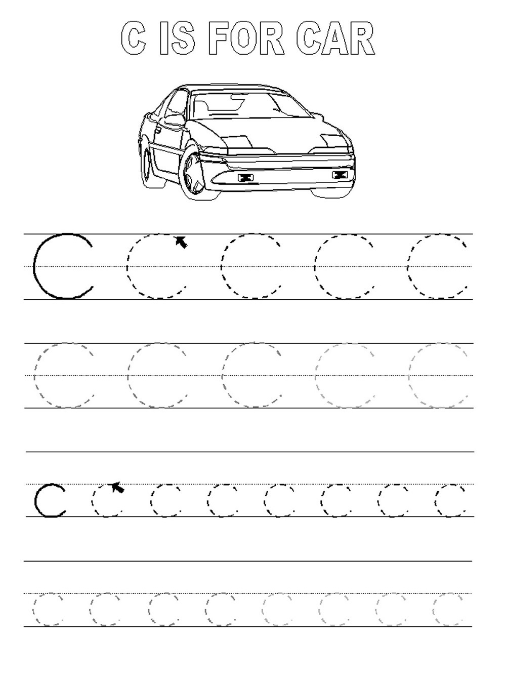 Tracing Letters Printable Sheets
