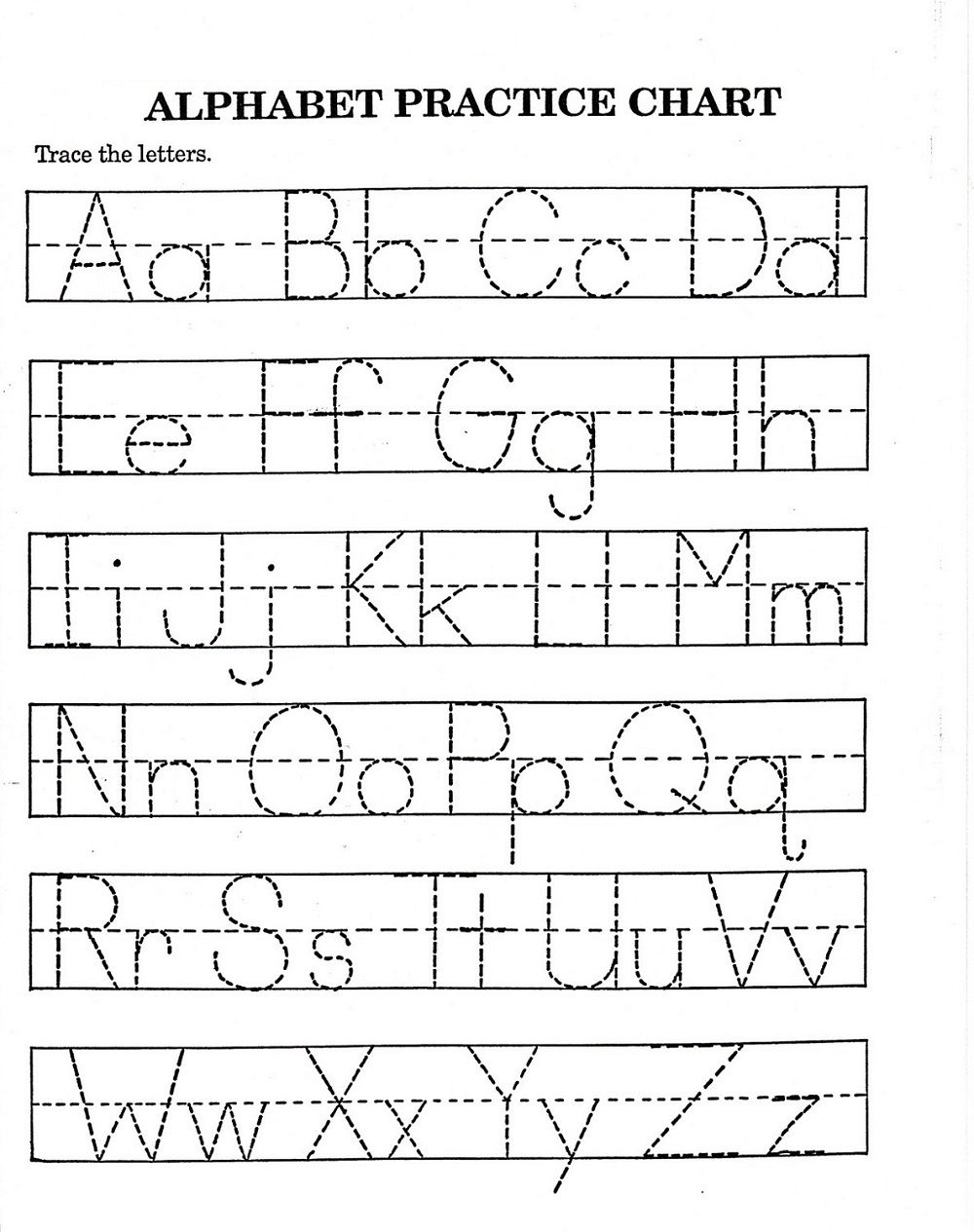 abc letters to trace